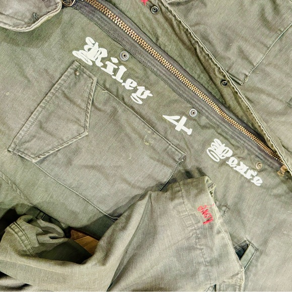 One of a kinda Riley Vintage 1967 military Vietnam War army jacket size S - Picture 6 of 15